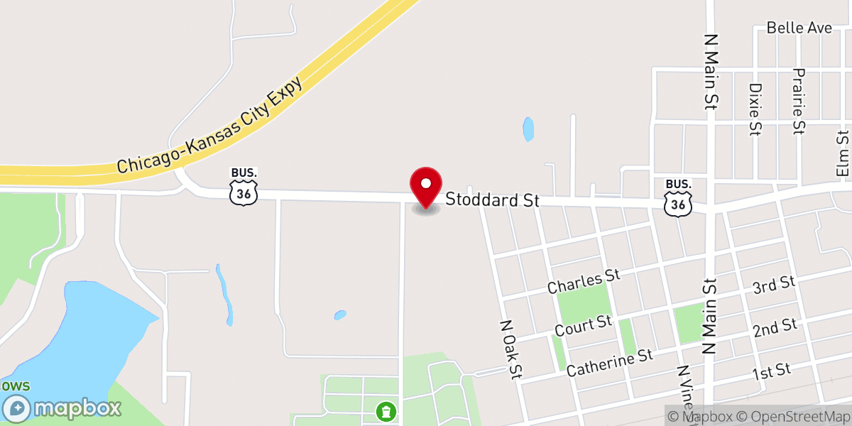 Map showing location of O'Donnell-Thurman Life Celebration Home