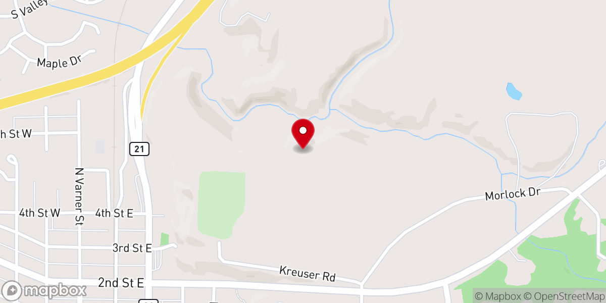Map showing location of The Church of Saint John the Baptist of Jordan Minn