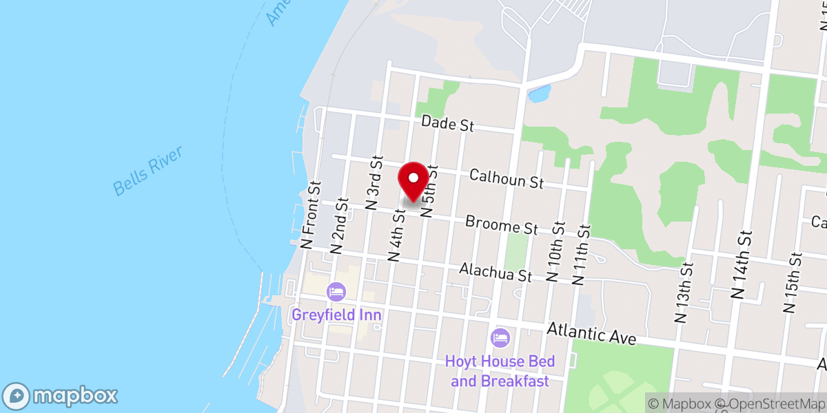 Map showing location of St. Michael's Catholic Church