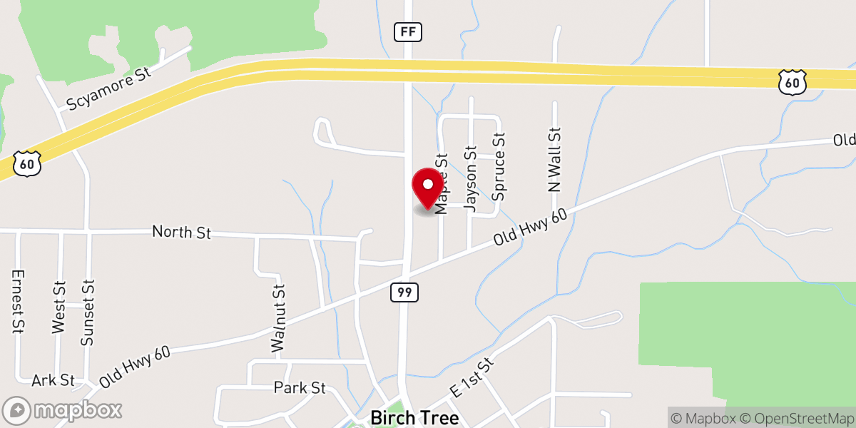Map showing location of Church Of God