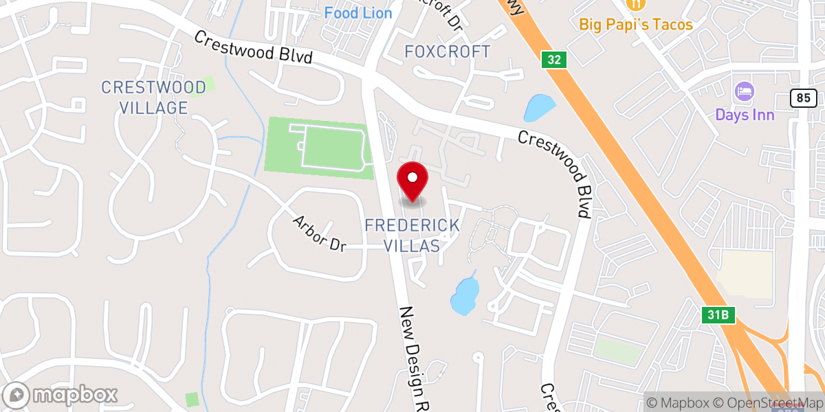 Map showing location of Iglesia Fuente De Luz