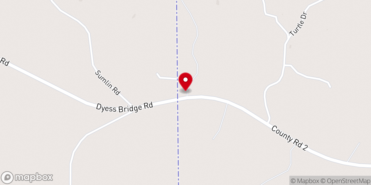Map showing location of Kings Chapel African Methodist Episcopal Church
