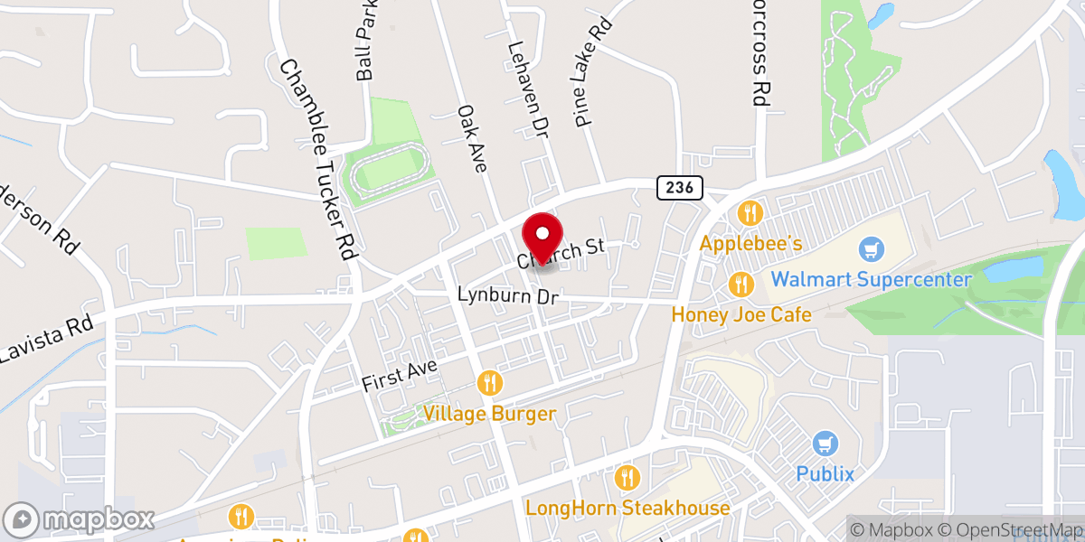 Map showing location of Wesley Center
