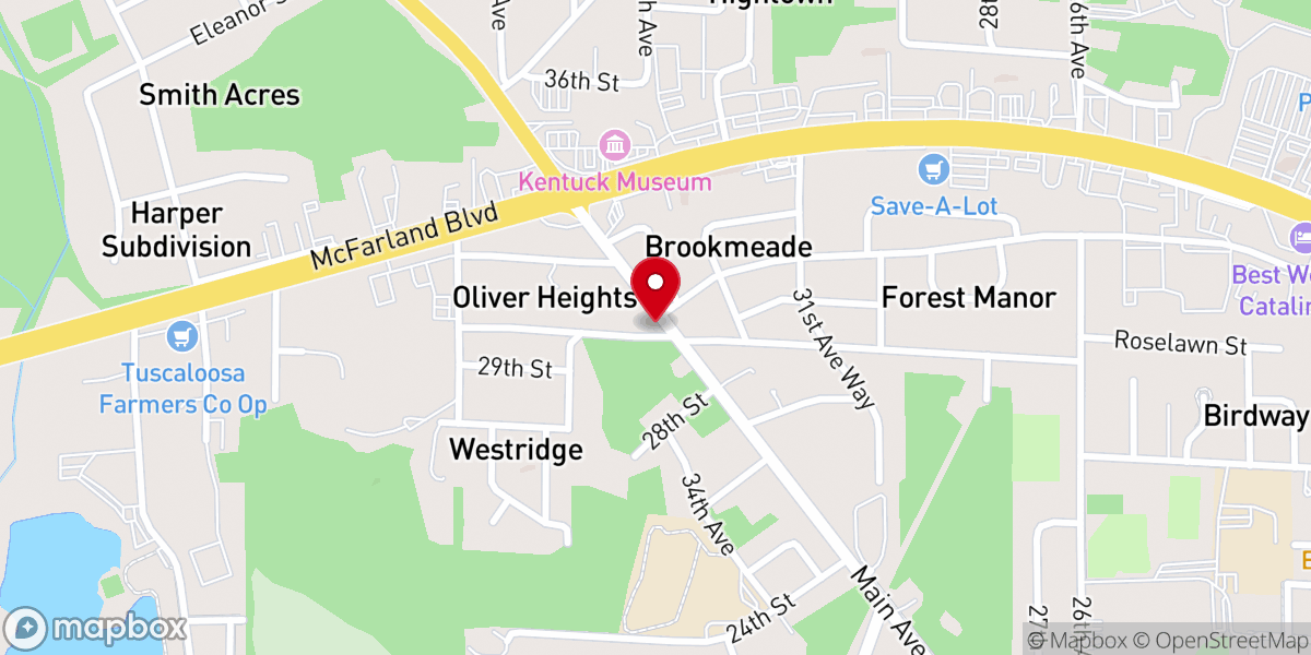Map showing location of Bethel Church