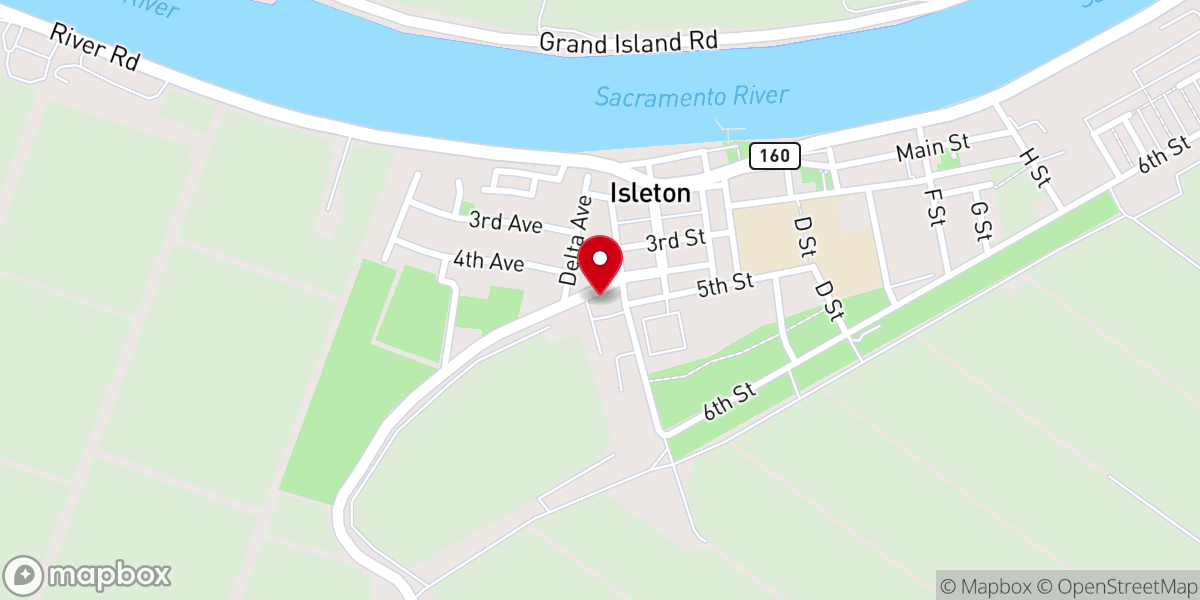 Map showing location of Church of St Therese