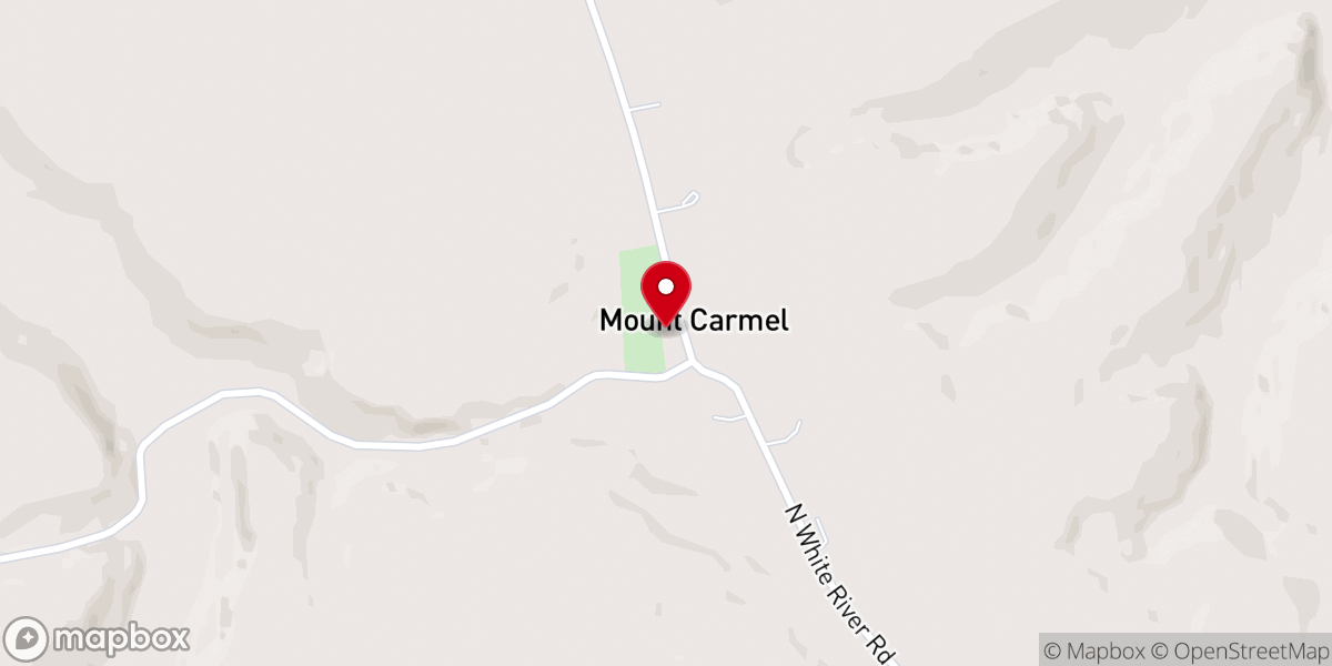 Map showing location of Mt. Carmel Church