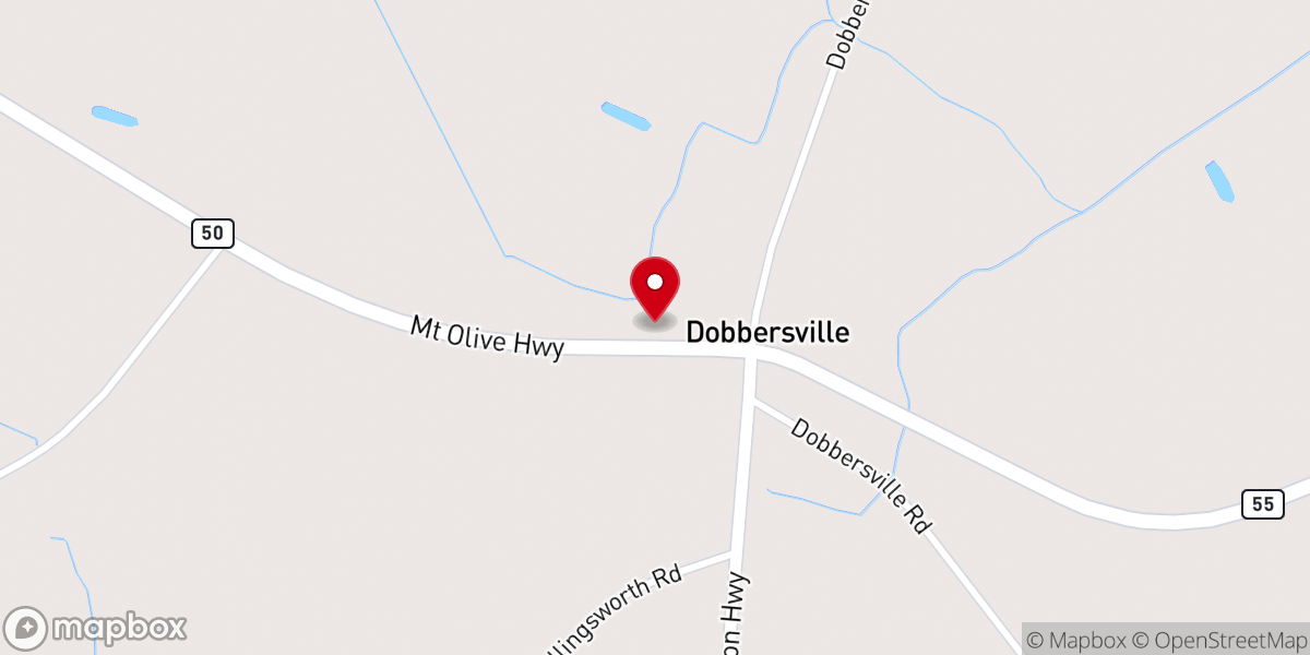 Map showing location of Brownings Church