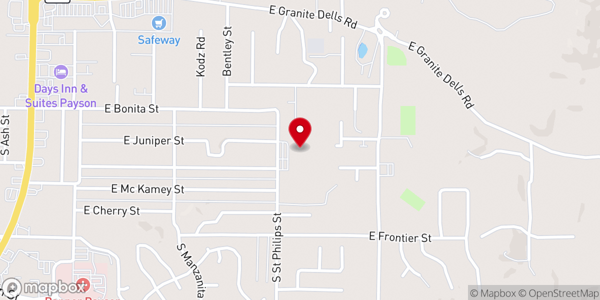 Map showing location of St Philip the Apostle Catholic Church