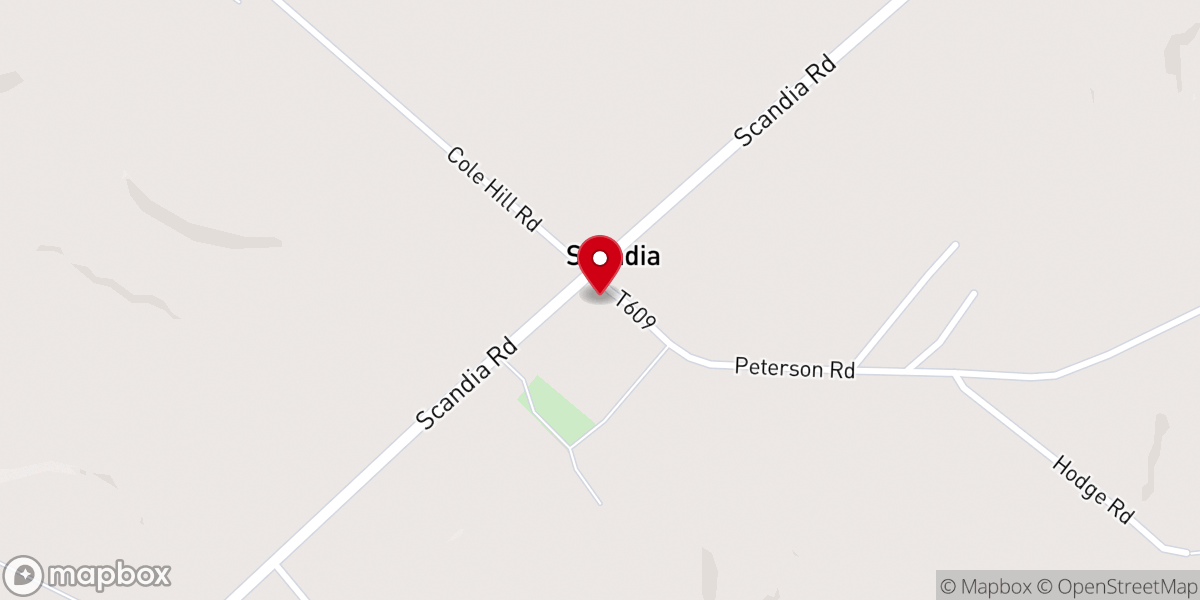 Map showing location of Scandia Covenant Church