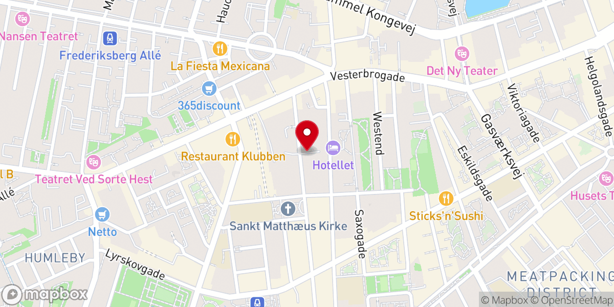 Map showing location of København Islamisk Menighed | København Ayasofya Camii