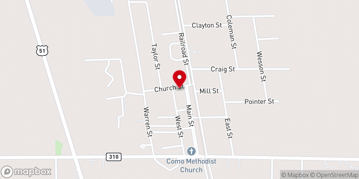 Map showing location of Holy Innocents Episcopal Church