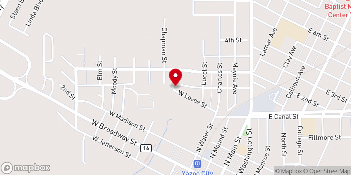 Map showing location of St Paul church