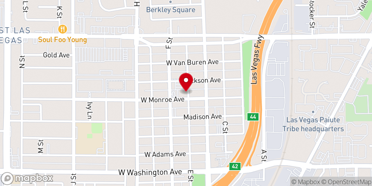 Map showing location of Victory Missionary Baptist Church
