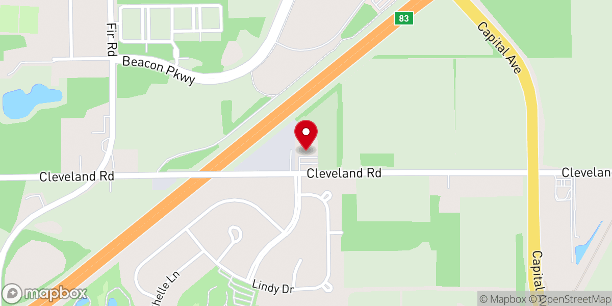 Map showing location of Michiana Covenant Presbyterian Church, PCA