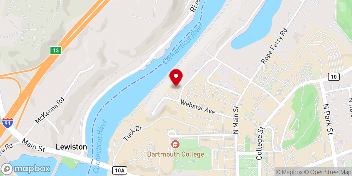 Map showing location of Aquinas House