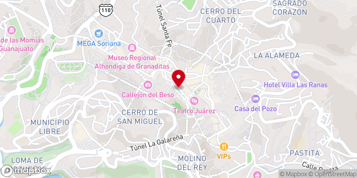 Map showing location of Basílica colegiata de nuestra señora