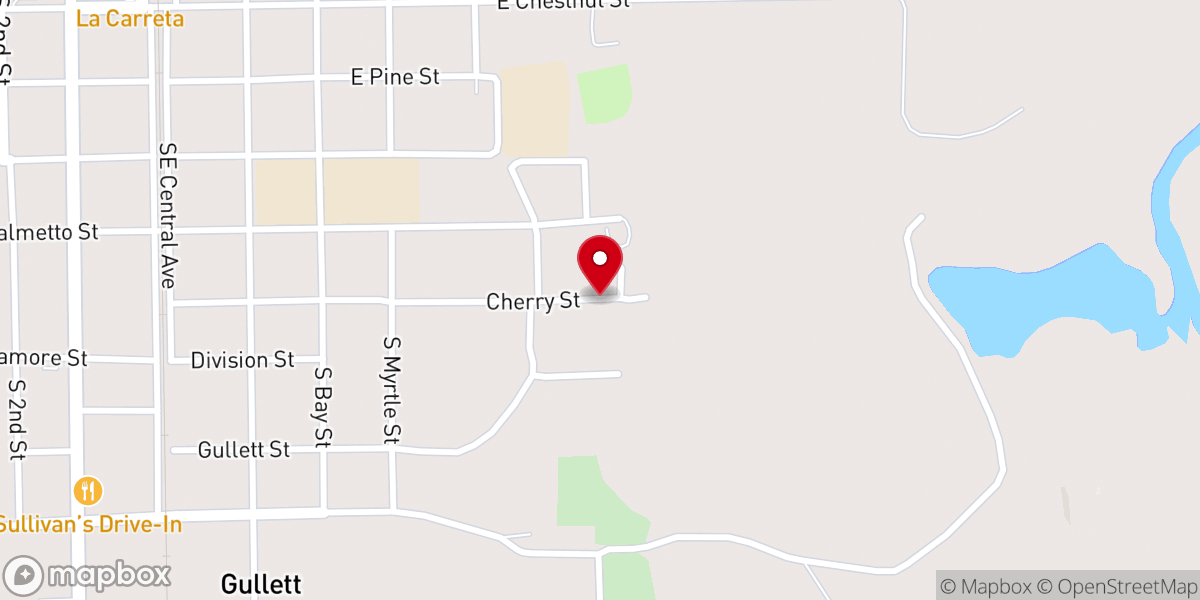 Map showing location of Church of God In Christ Amite