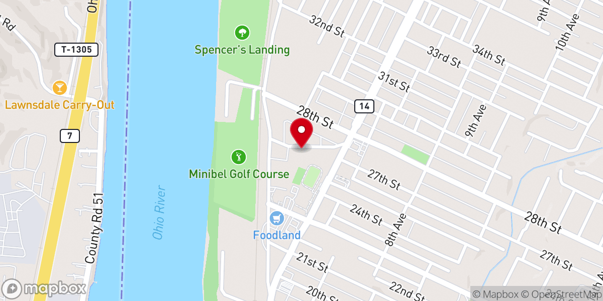 Map showing location of The Independent Baptist Church