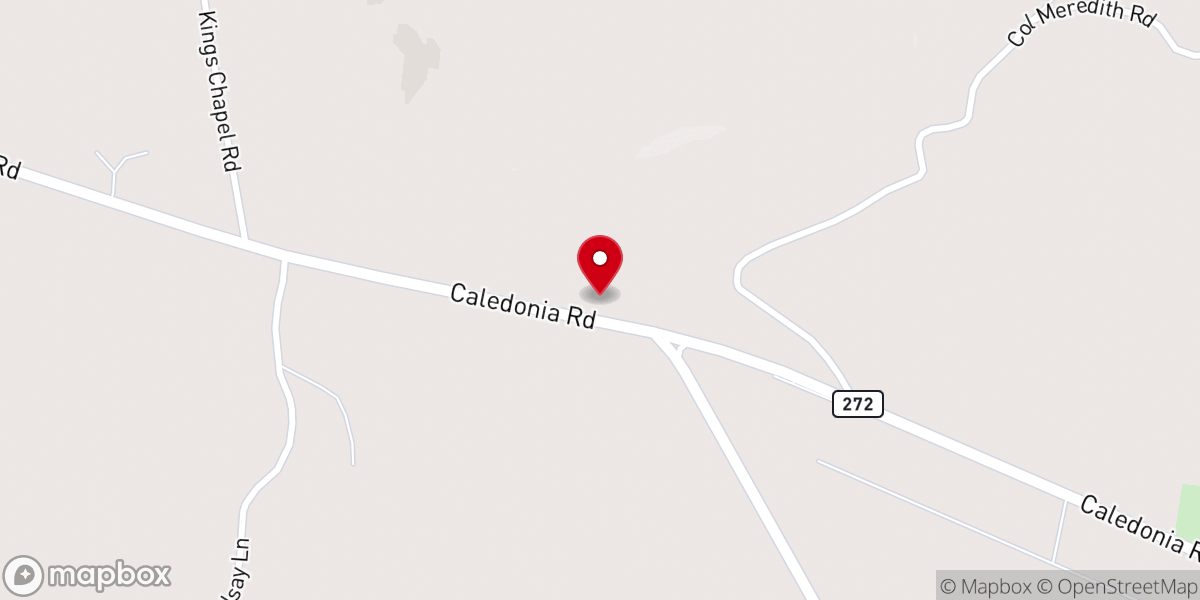Map showing location of Little River Church