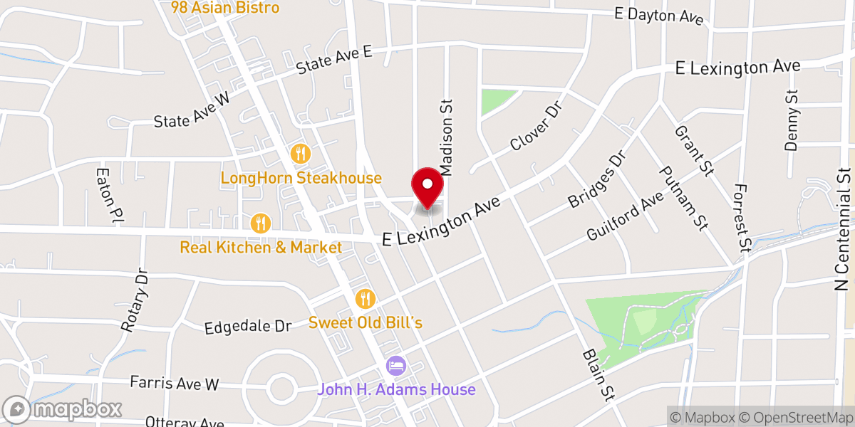 Map showing location of Assembly of Christ Church