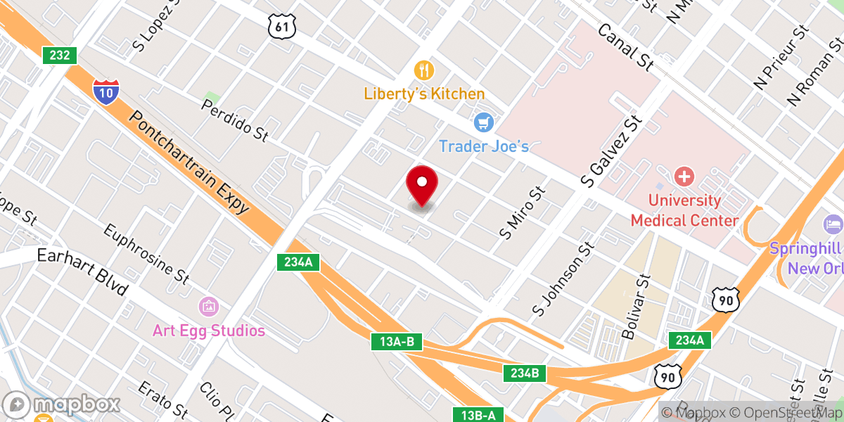 Map showing location of First Shiloh Baptist Church