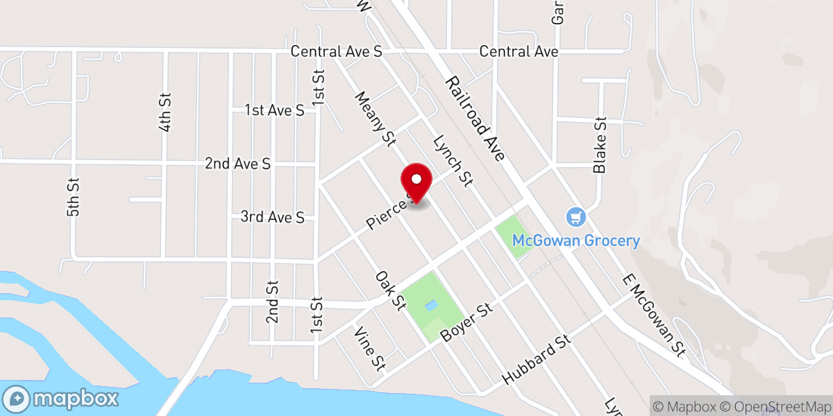 Map showing location of St James Catholic Church