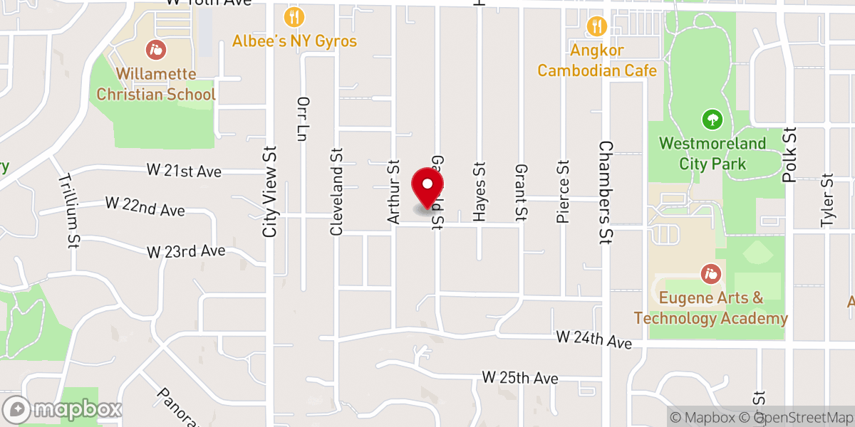 Map showing location of Buddha Eye Zen Community Temple
