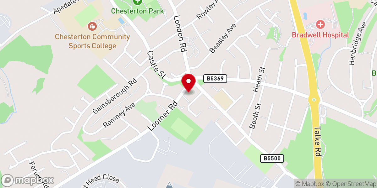 Map showing location of Church of St John the Evangelist