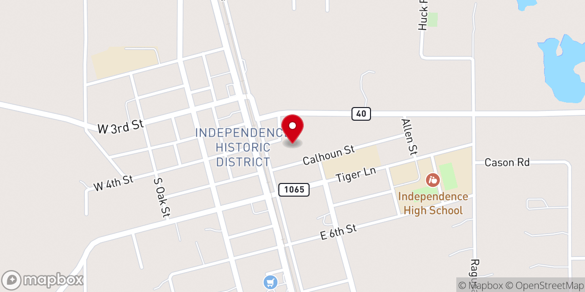 Map showing location of Tangipahoa Parish Government