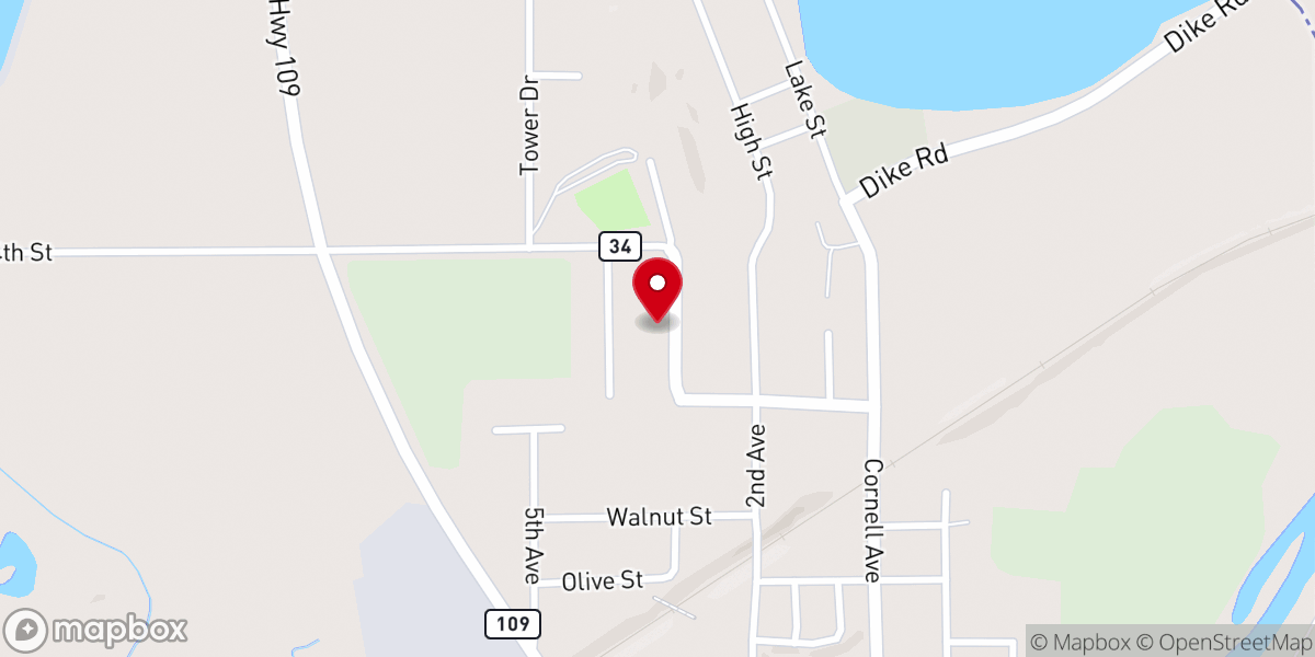 Map showing location of St Charles Catholic Church