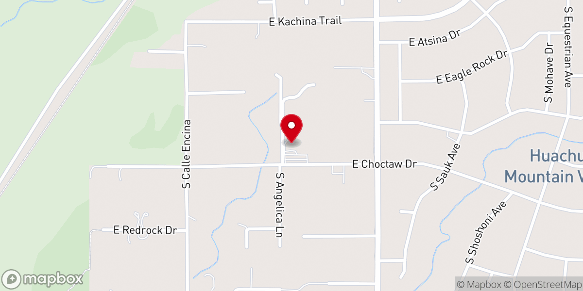 Map showing location of Faith Presbyterian Church