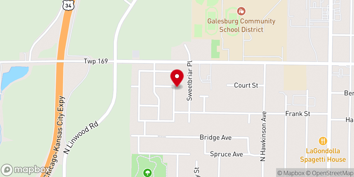 Map showing location of Parsonage Salvation Army