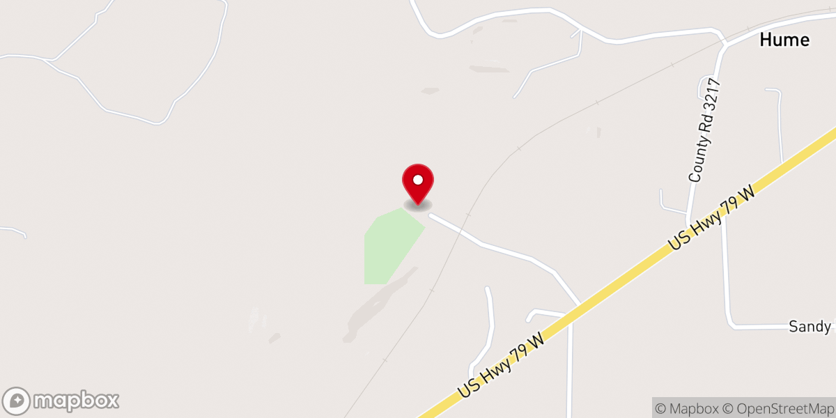Map showing location of Earles Chapel