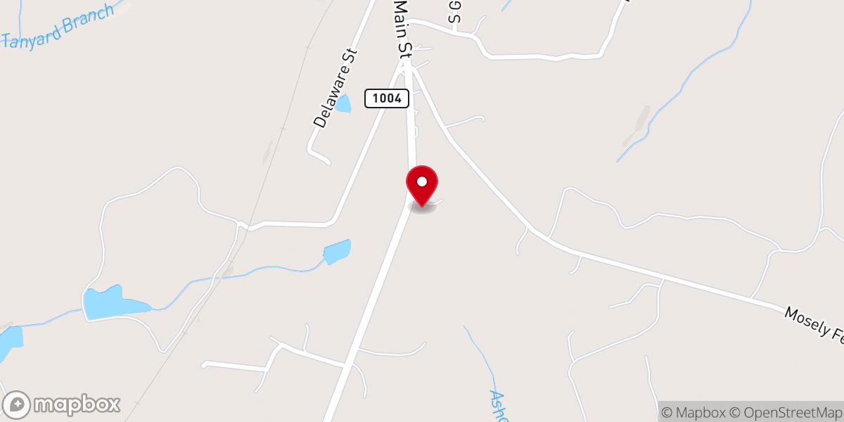 Map showing location of St Matthew Baptist Church