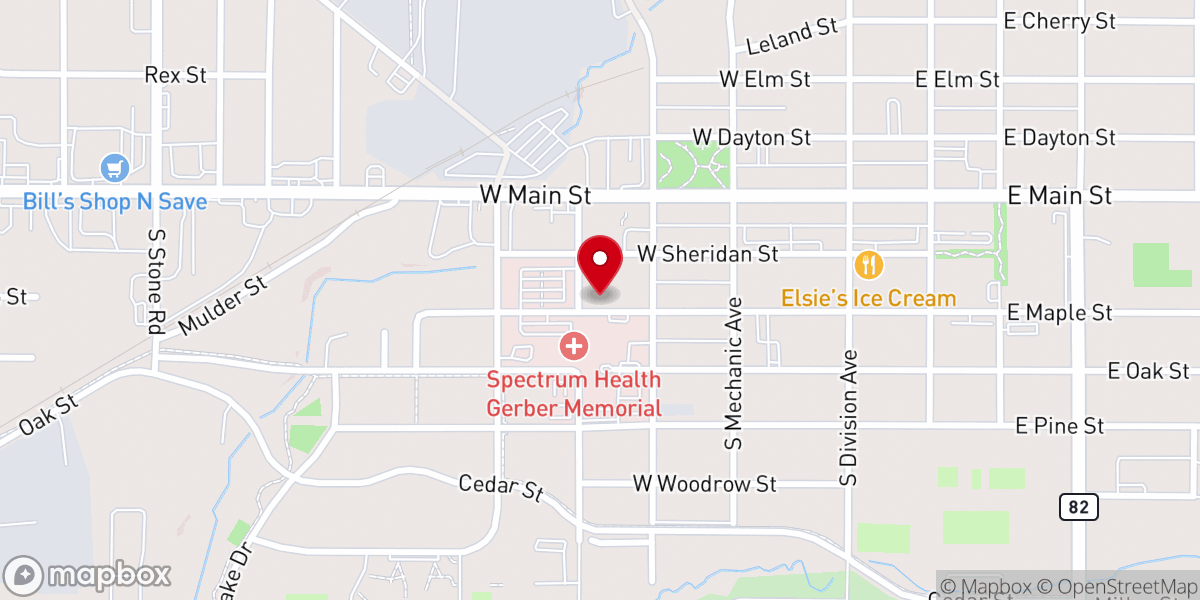 Map showing location of St John's Episcopal Church
