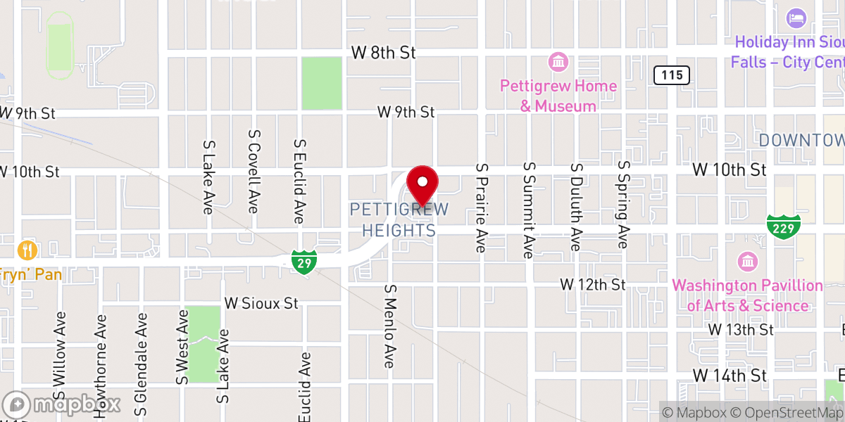 Map showing location of C O T H Ministries Inc