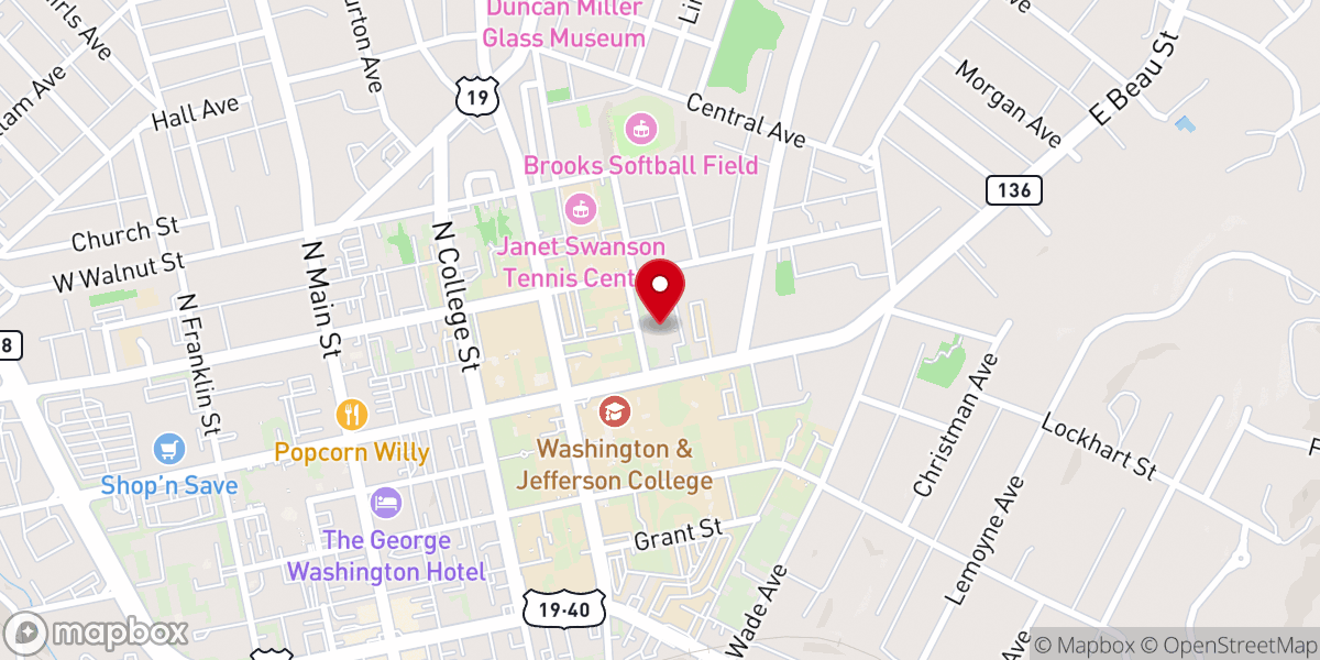 Map showing location of Vineyard Church of Washington