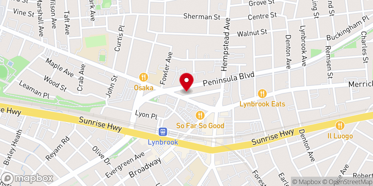 Map showing location of St John-Incarnation Lutheran Church