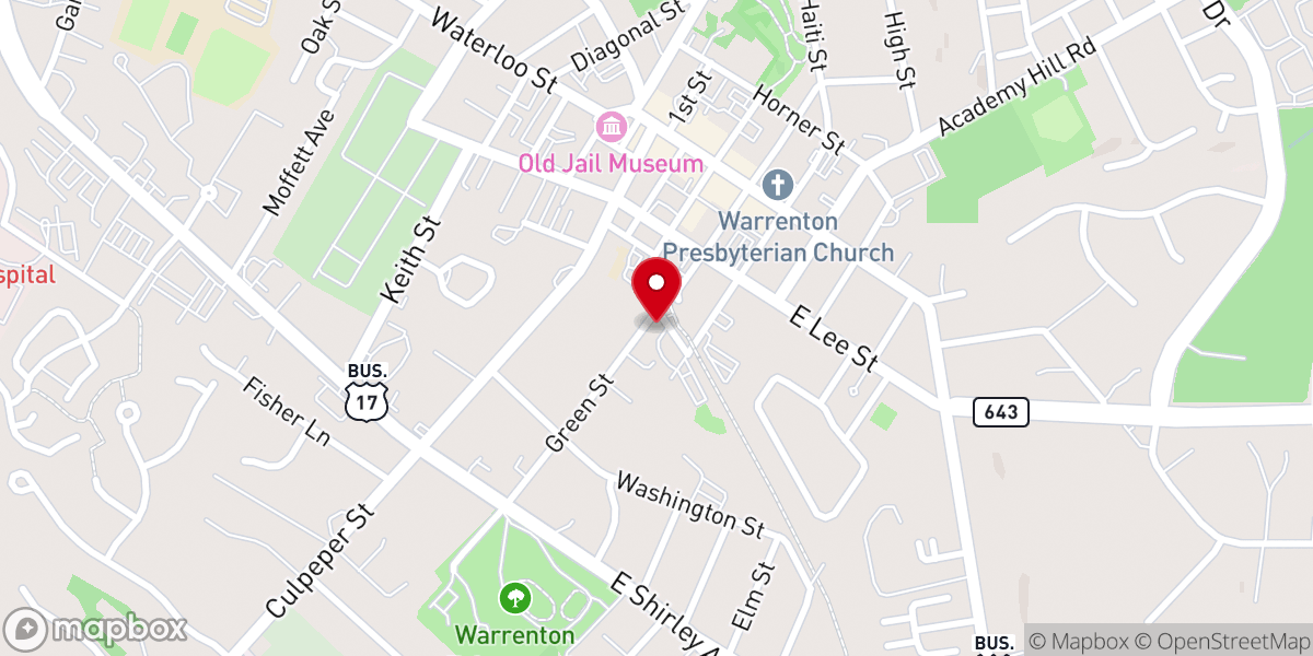 Map showing location of Christ Anglican Church