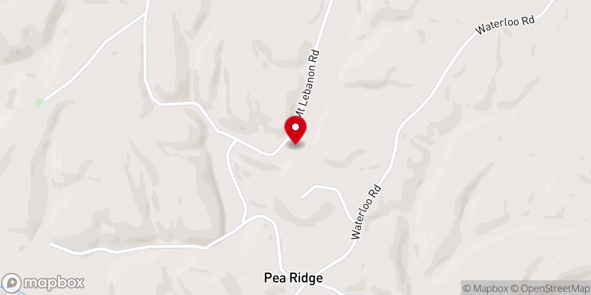 Map showing location of Beech Grove Church