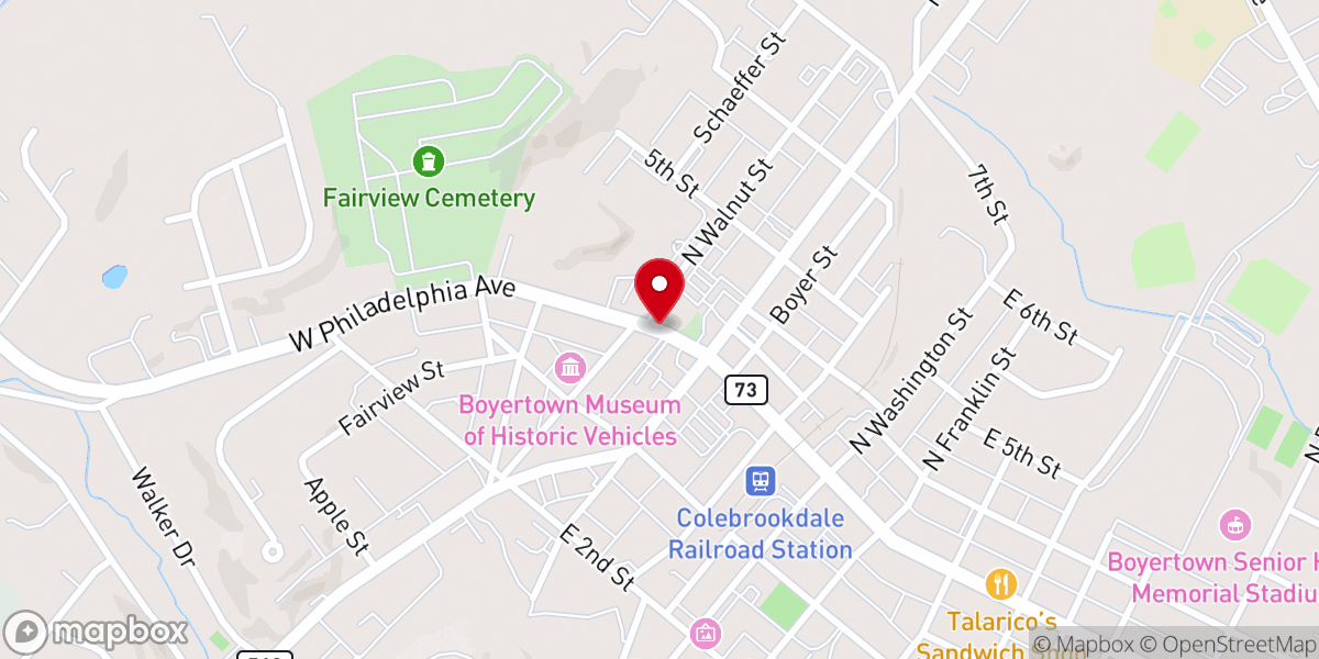 Map showing location of Good Shepherd United Church