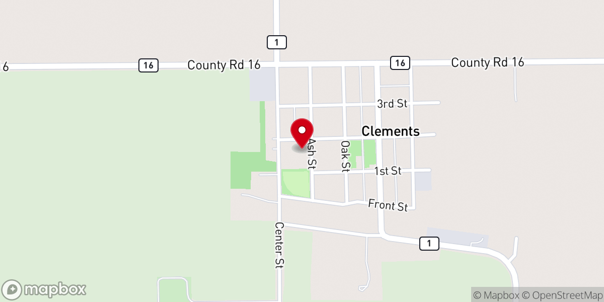 Map showing location of Saint Joseph's Church
