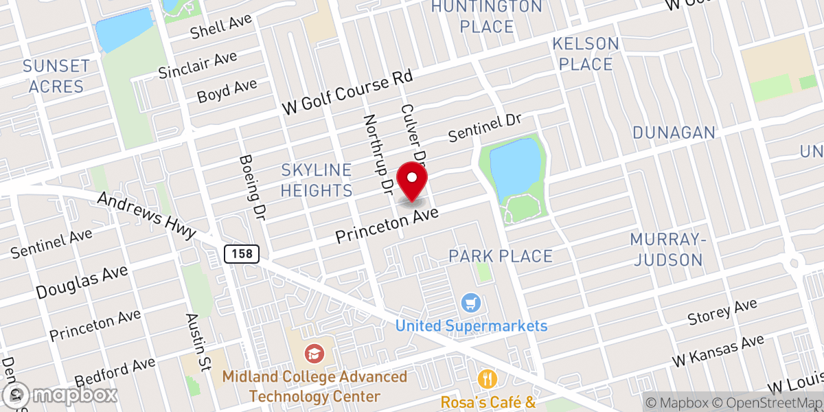 Map showing location of Providence Presbyterian Church