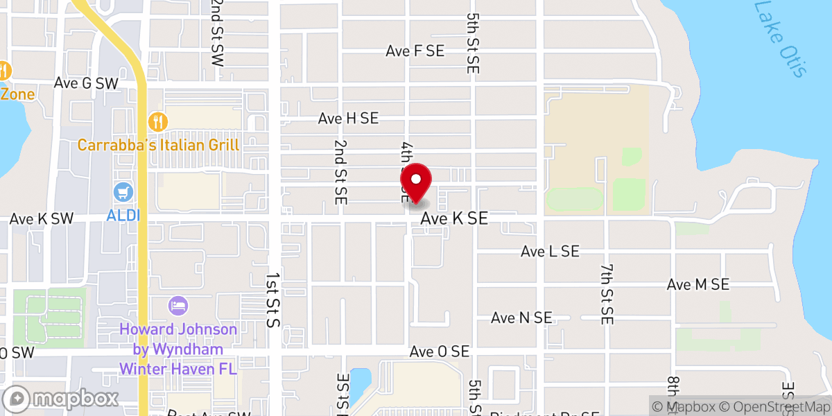 Map showing location of Winter Haven Seventh-day Adventist Church