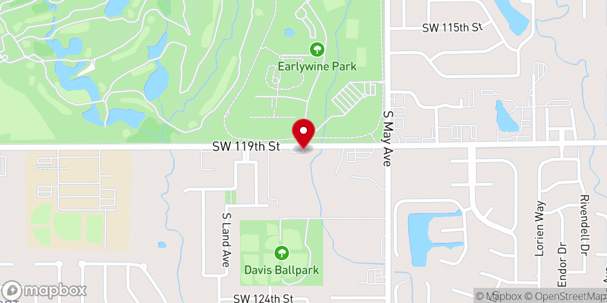 Map showing location of Antioch Christian Church