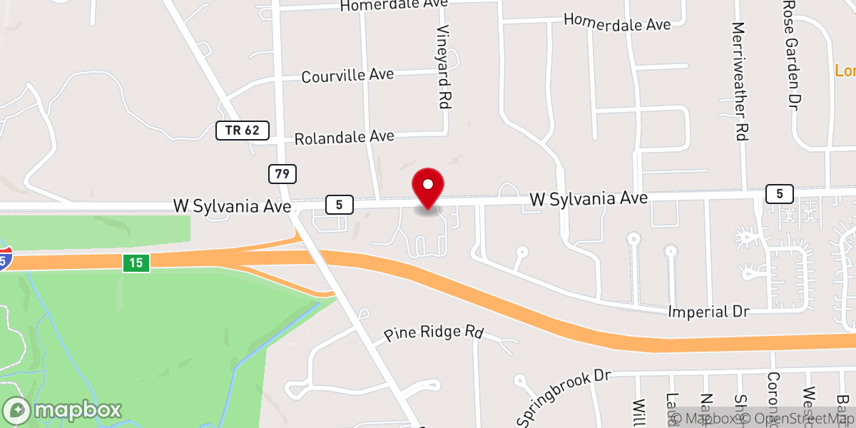 Map showing location of Toledo First Seventh-day Adventist Church