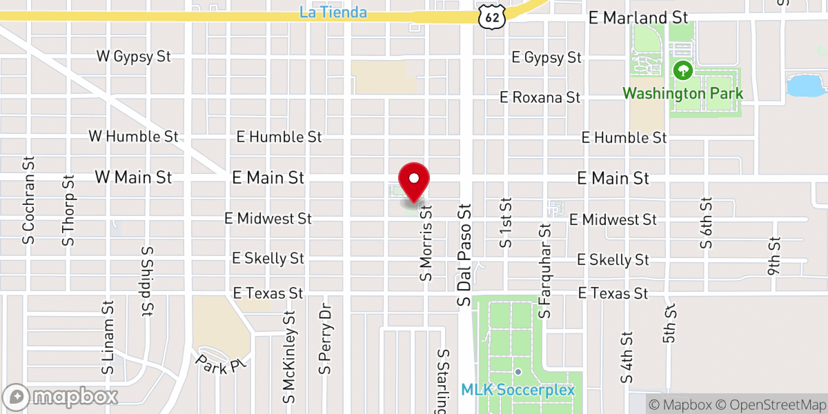 Map showing location of Our Lady of Guadalupe Parish