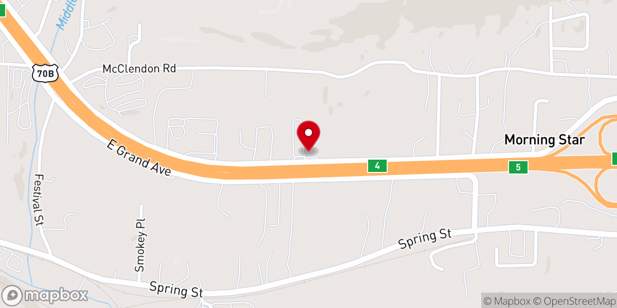 Map showing location of Bridge Church Inc