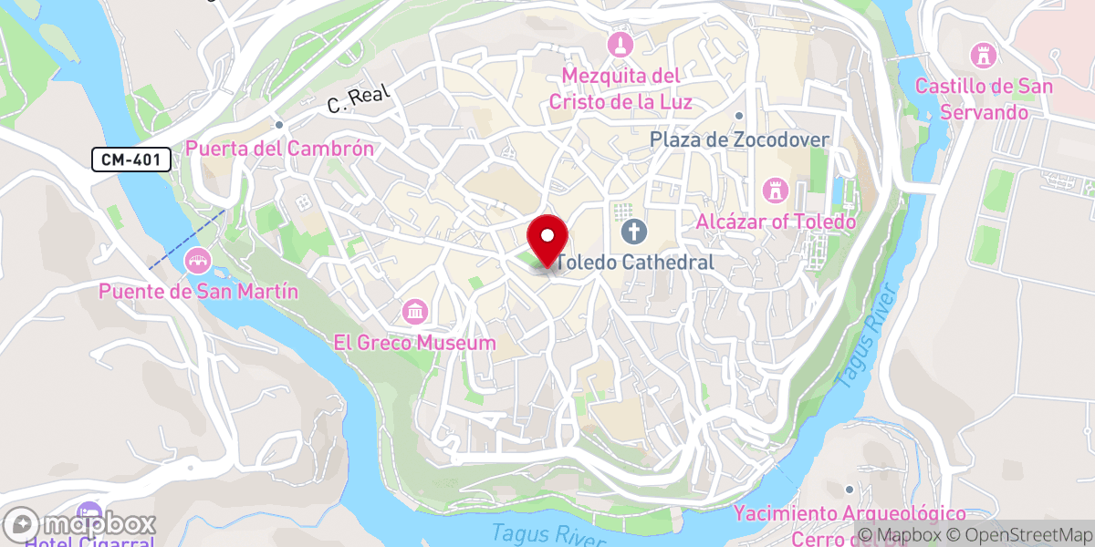 Map showing location of Agustinas Ermitañas Convento Santa Ursula