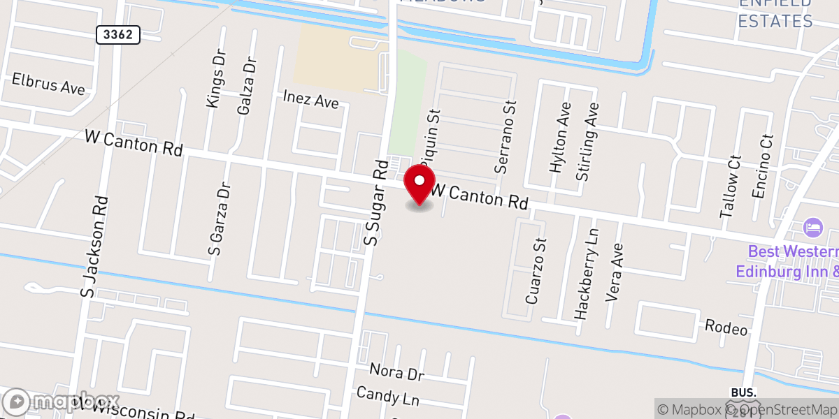 Map showing location of Oasis Evangelical Christian Fellowship